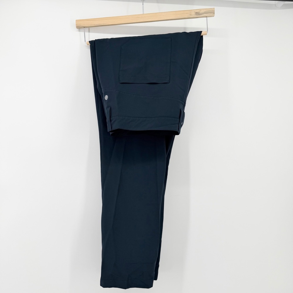 Z by Zella Mens 38 Performance Tech Pants Navy Blue Stretch Golf Chinos